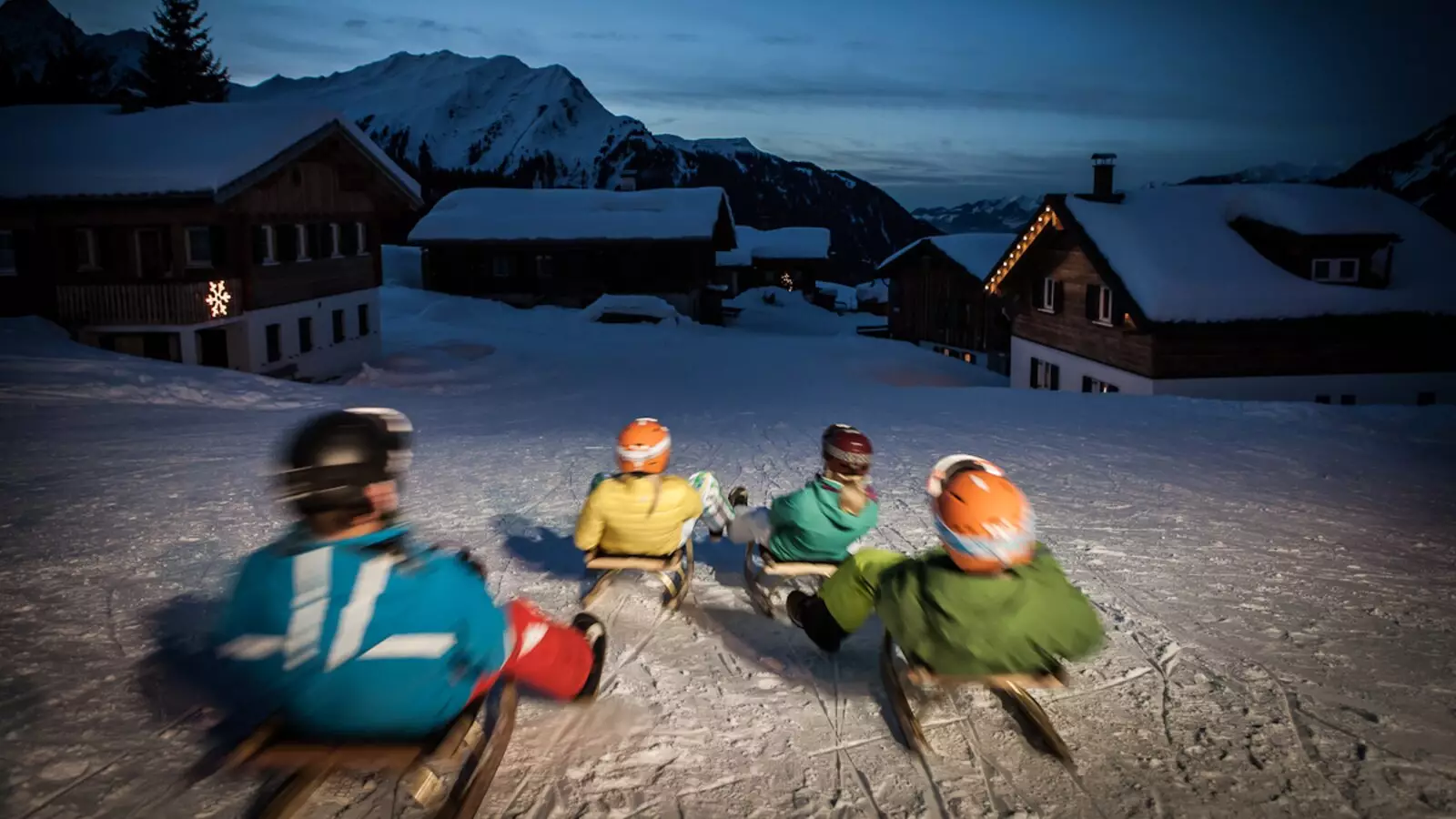 Tobogganing in Montafon